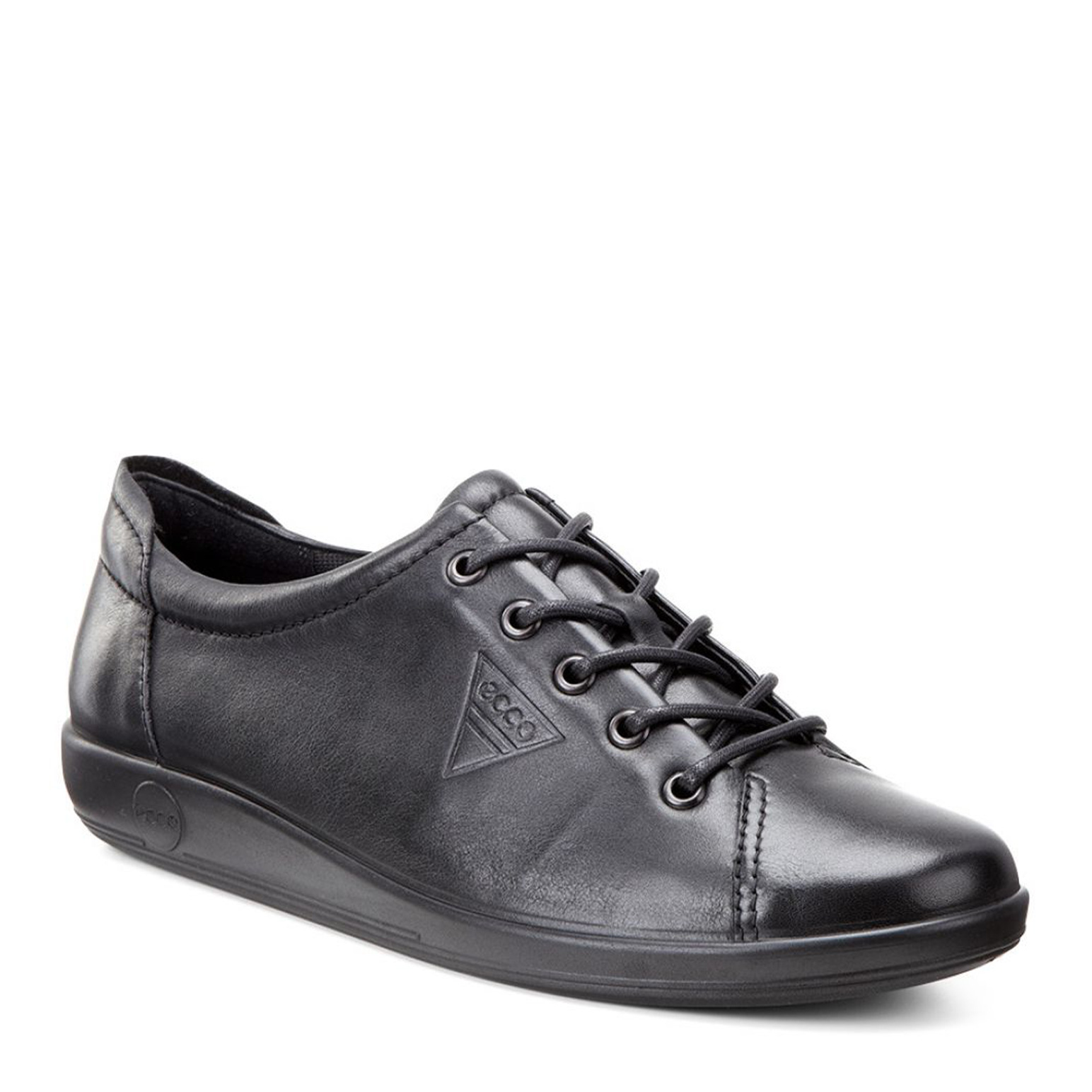 Ecco Soft 2.0 Black Feather with Black Sole Shoe